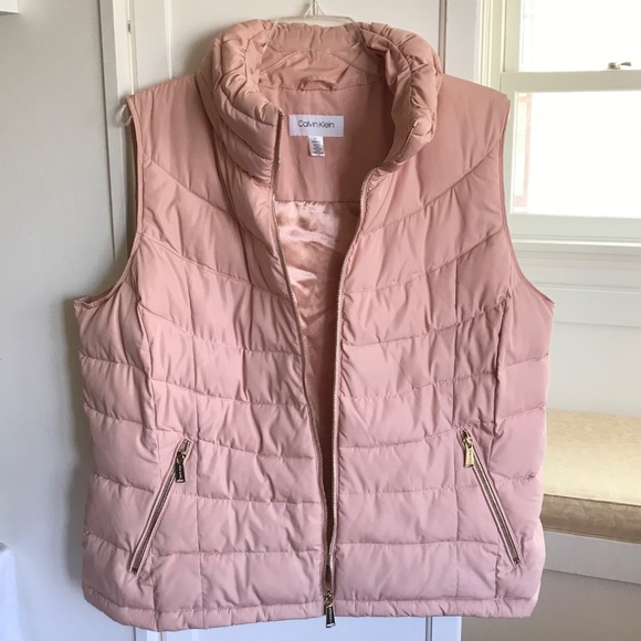 CALVIN KLEIN Puffer Vest Jacket Pink Blush NWOT Women’s Plus Size 2X - Picture 2 of 16